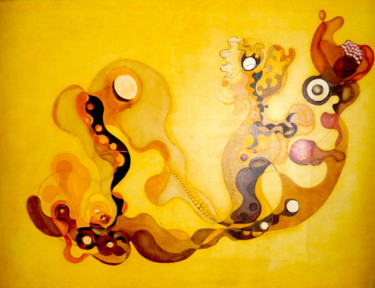 제목이 "Atomi"인 미술작품 Wassily Tsobanides로, 원작, 기름