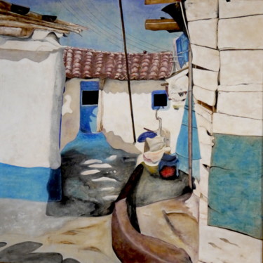 Pintura titulada "Doorto4" por Wassily Tsobanides, Obra de arte original, Oleo