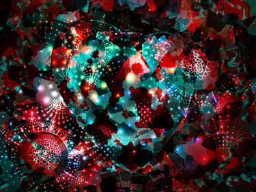 Arts numériques intitulée "Valentine Heart art" par Charles Waswa, Œuvre d'art originale, Travail numérique 2D