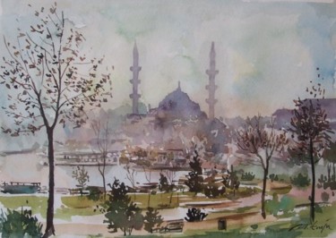 "İSTANBUL" başlıklı Tablo M Emin Kayserili tarafından, Orijinal sanat
