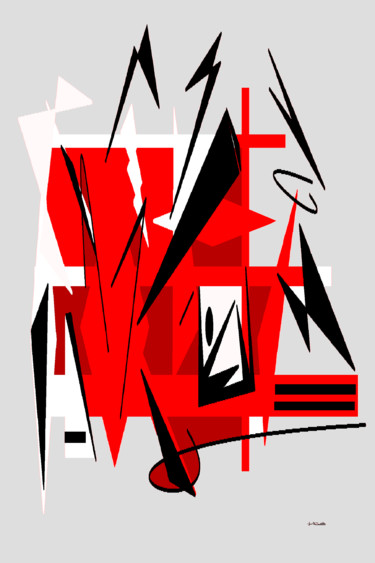 femme à la cravate Arts numériques intitulée "femme à la cravate" par Milafair, Œuvre d'art originale, Peinture numérique