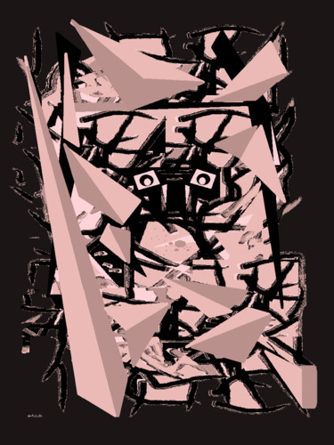 Arts numériques intitulée "L'ESPRIT DES BOIS" par Milafair, Œuvre d'art originale, Peinture numérique