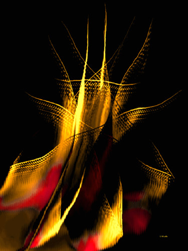 Arts numériques intitulée "pot d'or 2" par Milafair, Œuvre d'art originale, Peinture numérique
