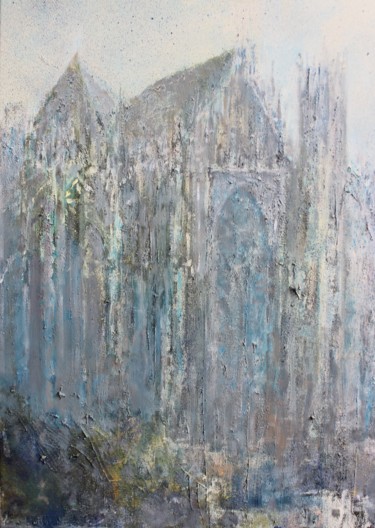 Schilderij getiteld "Cathédrale n°7" door Wayne Sleeth, Origineel Kunstwerk, Acryl