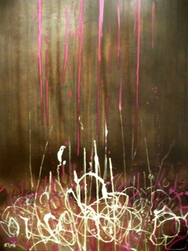 Painting titled "Broken Flowers N° 7" by Wayne Sleeth, Original Artwork, Acrylic