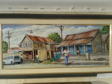 Painting titled "Main St., Black Riv…" by Webster Campbell, Original Artwork, Acrylic