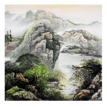 绘画 标题为“Spring Valley” 由Wei, 原创艺术品, 油