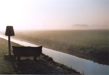 Photography titled "Foggy Piolderlandsc…" by Gerard Van Den Berge, Original Artwork