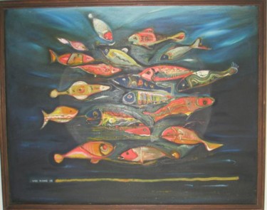 Painting titled "ocean" by Wei Kiang Khor, Original Artwork