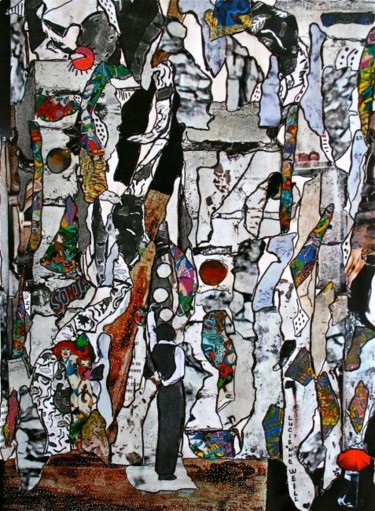 Installation intitulée "Au Pied Du Mur" par Lucienne Weill, Œuvre d'art originale