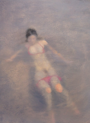 Peinture intitulée "Women are like water" par Weiyu Xia, Œuvre d'art originale, Huile