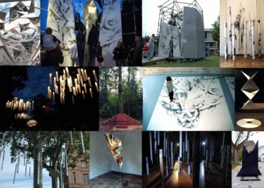 Skulptur mit dem Titel "installations" von Wela, Original-Kunstwerk