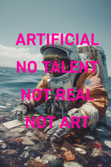 Digital Arts titled "Not Real Not Art (S…" by Well Well, Original Artwork, AI generated image