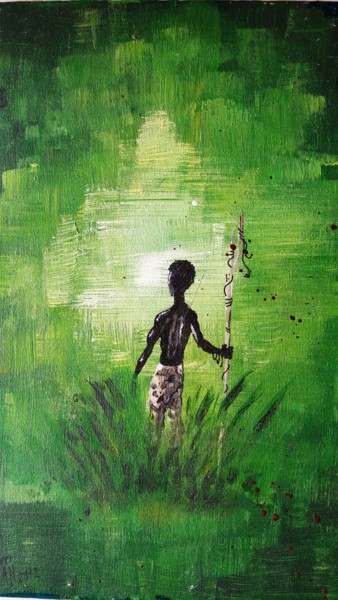 Peinture intitulée "ponto de fé.jpg" par Thon Ayres, Œuvre d'art originale, Acrylique