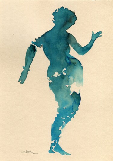 sans titre 32 Peinture intitulée "sans titre 32" par Sandrine Wely, Œuvre d'art originale, Encre