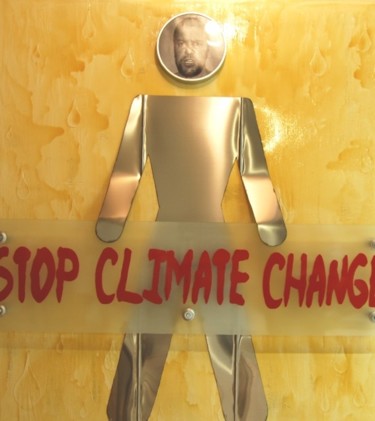 Pintura titulada "STOP CLIMATE CHANGE" por Wencs, Obra de arte original
