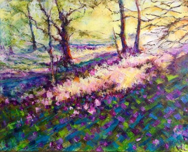 Painting titled "‘When Sun Creeps In’" by Wendy Long, Original Artwork, Oil