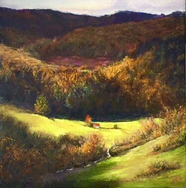 Painting titled "‘Living In Solitude’" by Wendy Long, Original Artwork, Oil