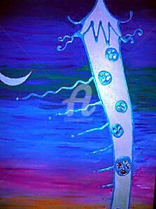 Painting titled "Ivory Tower - Creat…" by Redreamer, Original Artwork