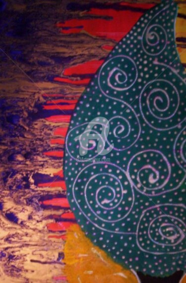 Painting titled "TRIBAL TREE - DETAIL" by Redreamer, Original Artwork