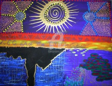 Painting titled "TRIBAL SERIES; EGO" by Redreamer, Original Artwork, Other