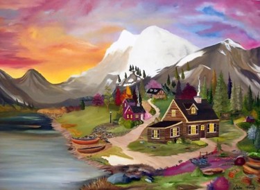 Painting titled "Cabin Fever" by Weshon Hornsby, Original Artwork