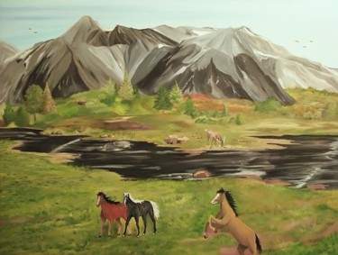 Painting titled "Wildlife Reserve" by Weshon Hornsby, Original Artwork
