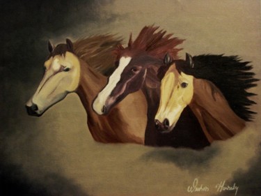 Painting titled "Stud Trio" by Weshon Hornsby, Original Artwork
