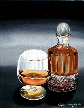 Painting titled "Have A Drink on Me" by Weshon Hornsby, Original Artwork