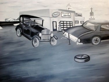 Painting titled "Early Days In Black…" by Weshon Hornsby, Original Artwork