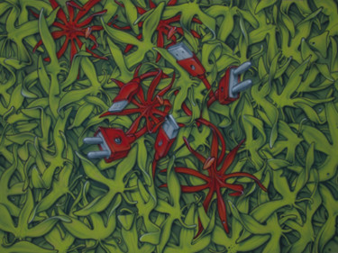 Картина под названием "FullPower" - Werens, Подлинное произведение искусства, Акрил Установлен на Деревянная рама для носилок