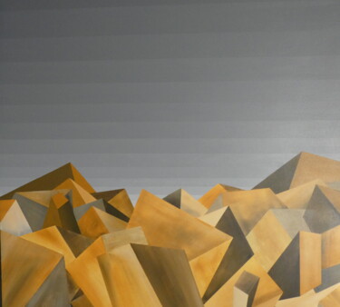 Peinture intitulée "Demolition" par Werner Albert Gatschet, Œuvre d'art originale, Acrylique