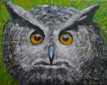 Painting titled "UHU" by Weralgos, Original Artwork, Oil