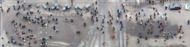 The World From Above - Wet Street - 1/10 - XXL Fotografia zatytułowany „The World From Abov…” autorstwa Werner Roelandt, Oryginalna praca, Fotografia cyfrowa Zamontowany n…