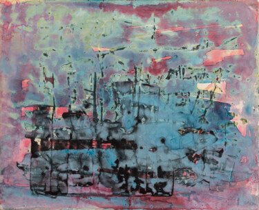 제목이 "sunrise & fog"인 미술작품 Werner Schaile로, 원작, 기름