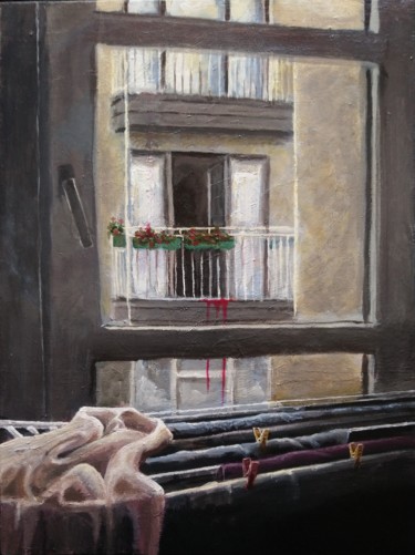 Painting titled "Window" by Weronika Błoch, Original Artwork, Acrylic