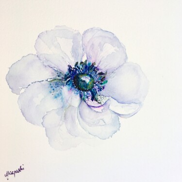 Painting titled "Stands out in a cro…" by Weronika J. Kacperski, Original Artwork, Watercolor