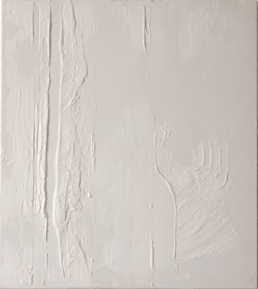 Ζωγραφική με τίτλο "White No.1" από Weronika Olejko, Αυθεντικά έργα τέχνης, Ακρυλικό