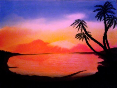 Tekening getiteld "Aloha sunset by Ron…" door Westlandkunst, Origineel Kunstwerk, Anders