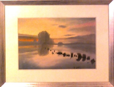 Tekening getiteld "water sunrise by Ro…" door Westlandkunst, Origineel Kunstwerk, Anders