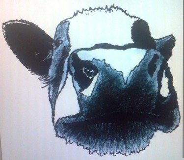 Tekening getiteld "nowsy cow by Ronald…" door Westlandkunst, Origineel Kunstwerk, Anders