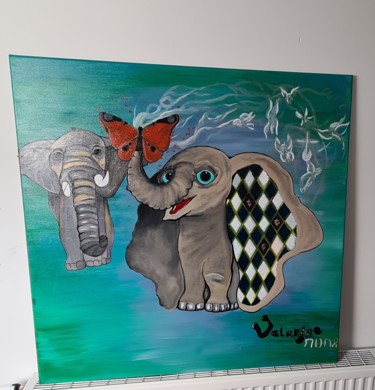 Картина под названием "Butterfly effect" - Valerie, Подлинное произведение искусства, Акрил