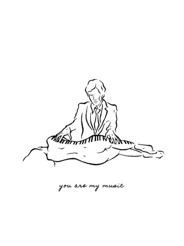 数字艺术 标题为“You Are My Music |…” 由Anastasia Heart, 原创艺术品, 数字油画