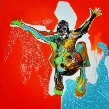 Am gone "Am gone" başlıklı Tablo Ley Mboramwe tarafından, Orijinal sanat, Akrilik