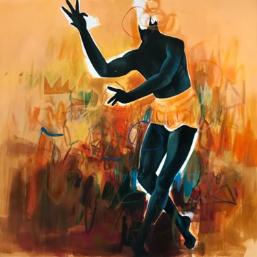 Картина под названием "Without head" - Ley Mboramwe, Подлинное произведение искусства, Акрил