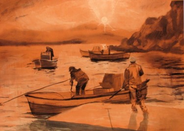 Painting titled "Tolo Bay" by Daniel Whitmer, Original Artwork