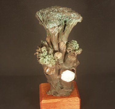 Escultura intitulada "Broccoli Leftover" por Wichert Van Engelen / Frozensteel.Nl, Obras de arte originais, Bronze
