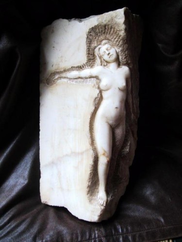 Escultura intitulada "Schessel Nude" por Andrew Wielawski, Obras de arte originais, Pedra