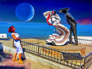 Photography titled "Dancing in Puerto V…" by W. Marek Cholody, Original Artwork, Manipulated Photography