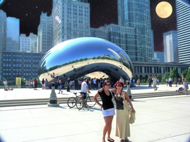 Photography titled "The Bean in Chicago" by W. Marek Cholody, Original Artwork, Manipulated Photography